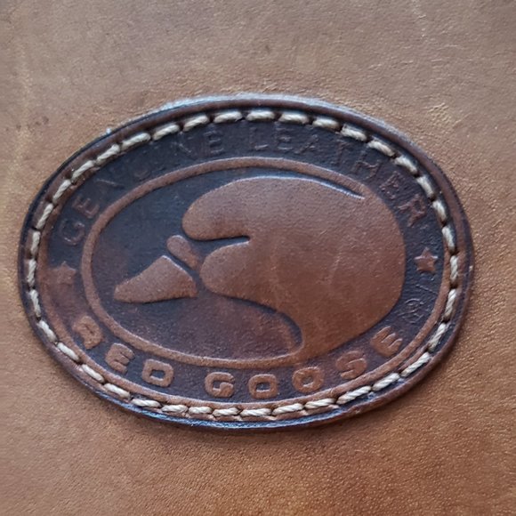 Red Goose Women Brown Leather Laptop Satchel Portfolio Messenger Bag - Picture 6 of 8